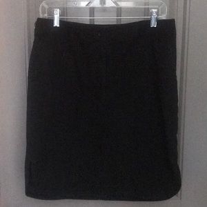Talbots black denim skirt